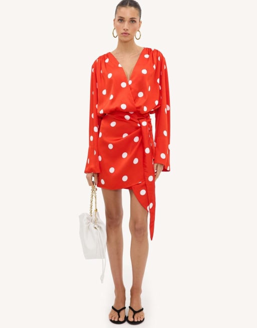 Loavies Crown of confidence red polka-dot dress in red, 2 of 4