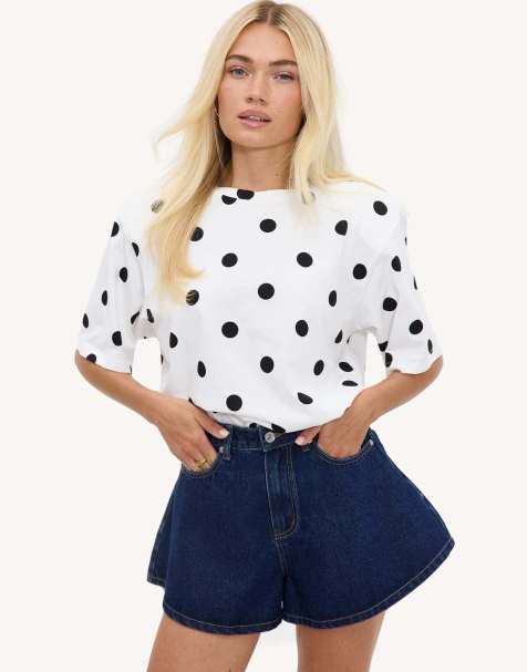 Loavies Daydream glow denim shorts in dark blue - view 1