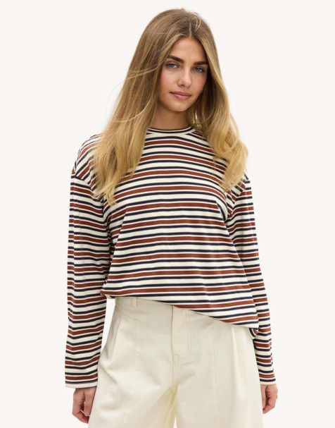 Loavies Endless summer love striped shirt in white