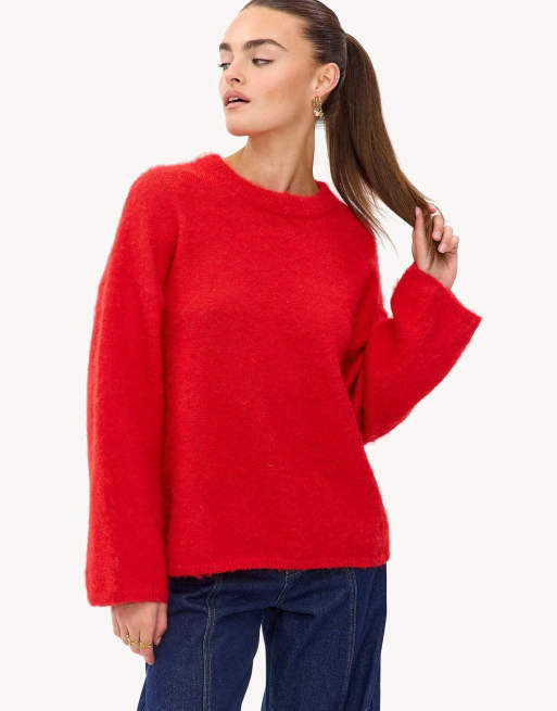 Loavies Fuzzy wuzzy jumper in red, 4 of 4