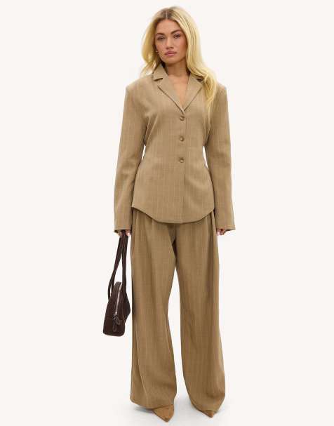 Loavies Heart in harvest mode trousers in camel