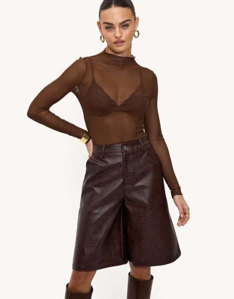 Loavies Hold the haze of autumn short in brown - view 1