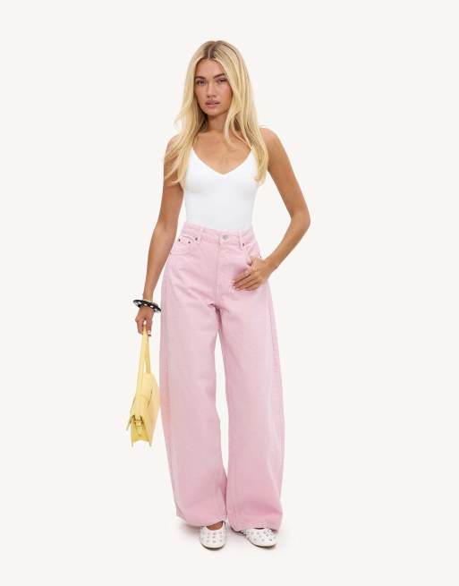 Loavies Ignite the calm balloon jeans in light pink, 3 of 4