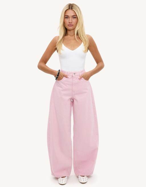 Loavies Ignite the calm balloon jeans in light pink, 4 of 4