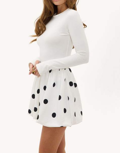 Loavies Love the chill polka dot skirt in white