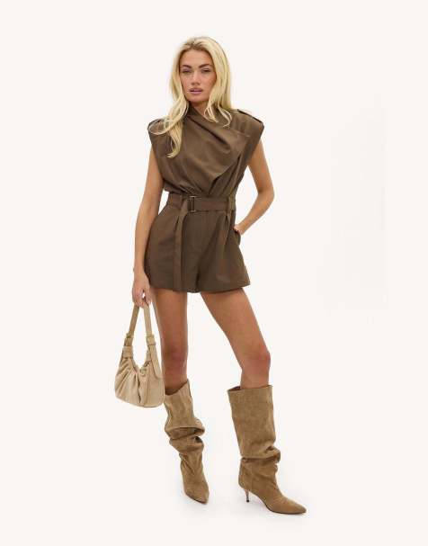 Loavies Make memories playsuit in brown - view 1