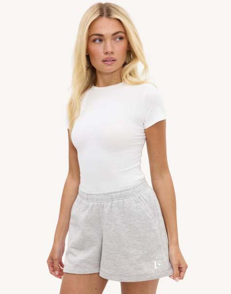 Loavies Never look back gray shorts with silver logo in grey - view 1