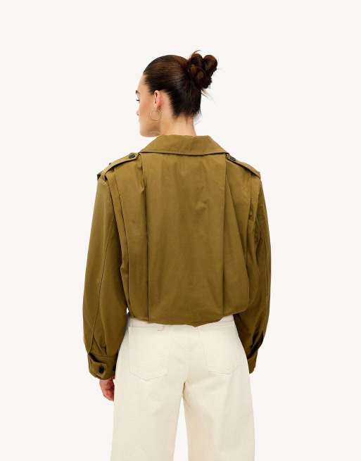 Loavies Never stop climbing trenchcoat in brown, 2 of 4