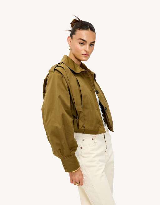 Loavies Never stop climbing trenchcoat in brown, 4 of 4