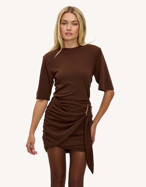 Loavies Only for you mini dress in brown - view 1
