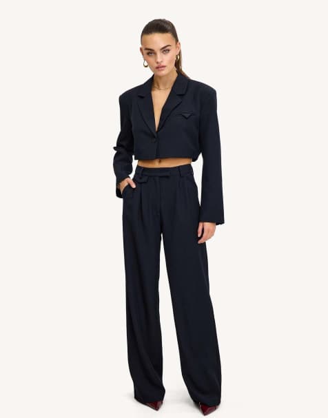 Loavies Only you tonight wide trousers in blue - view 1