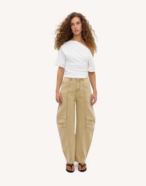Loavies Pure devotion balloon jeans in beige - view 1