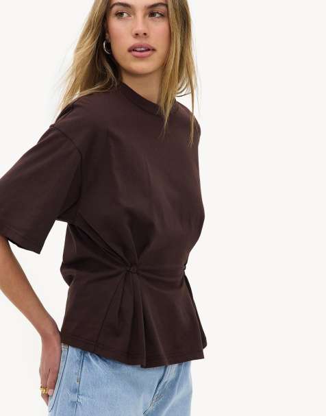 Loavies Spring serenade tailored shirt in dark brown - view 1