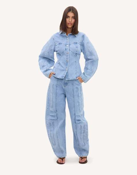 Loavies Swept up in you demin jacket in light blue - view 1