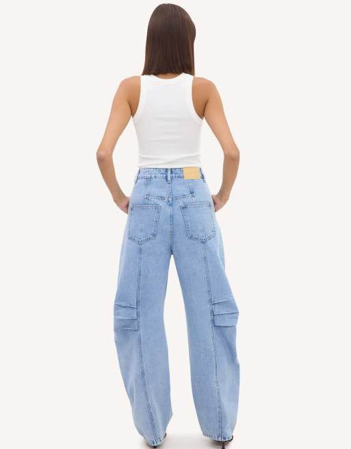 Loavies The story of us balloon jeans in light blue, 2 of 4