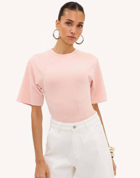 Loavies Tranquil hearts light pink bodysuit in light pink - view 1