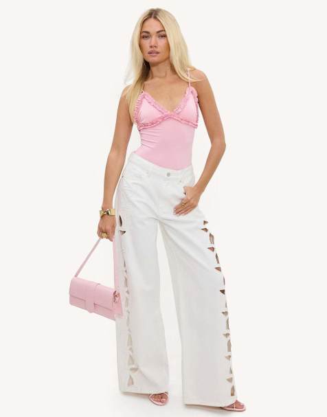 Loavies Universe is yours ruffled bodysuit in light pink - view 1