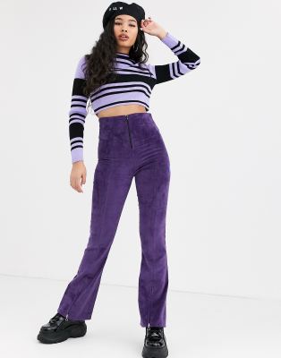 high waisted corduroy flares