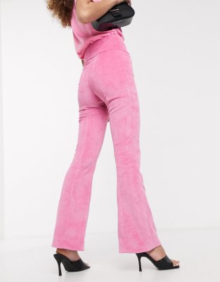 pink corduroy flares