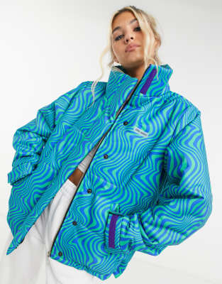 zip front puffer jacket