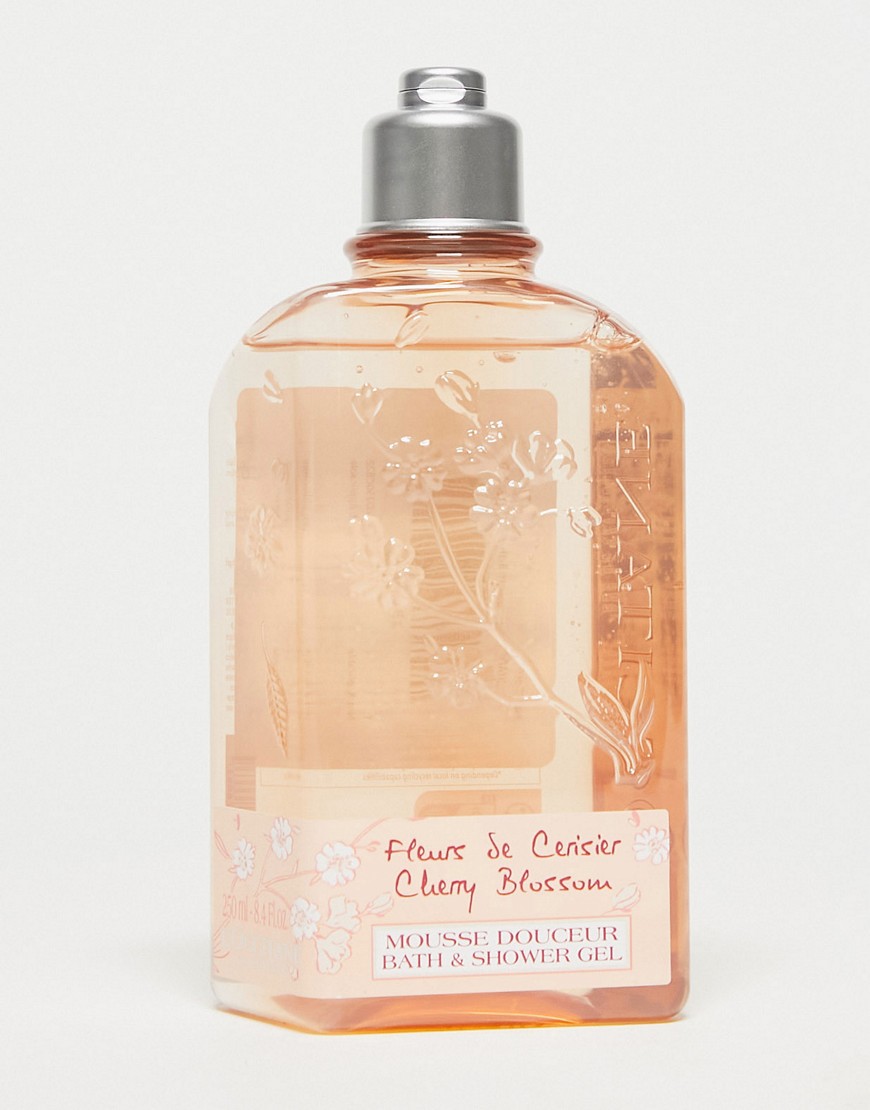 L'Occitane Cherry Blossom Bath & Shower Gel 250ml-No colour