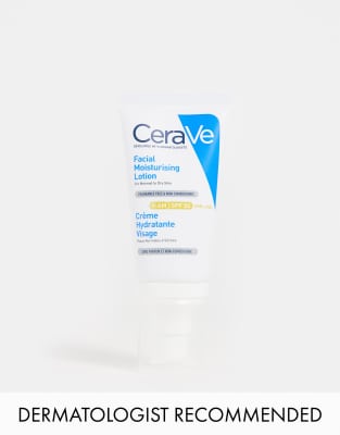 Loción hidratante facial de mañana con FPS 50 y ceramidas para pieles normales a secas de 52 ml de CeraVe