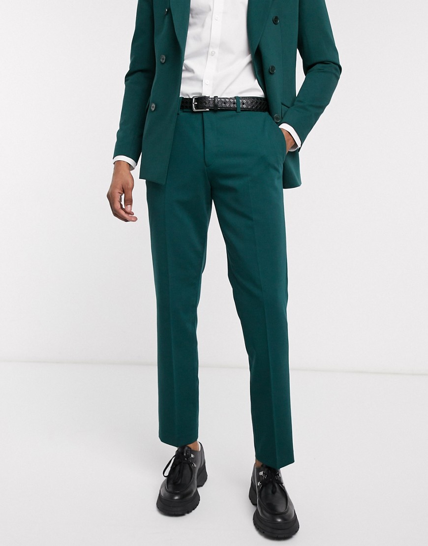 Lockstock Mayfair suit trouser in forest green