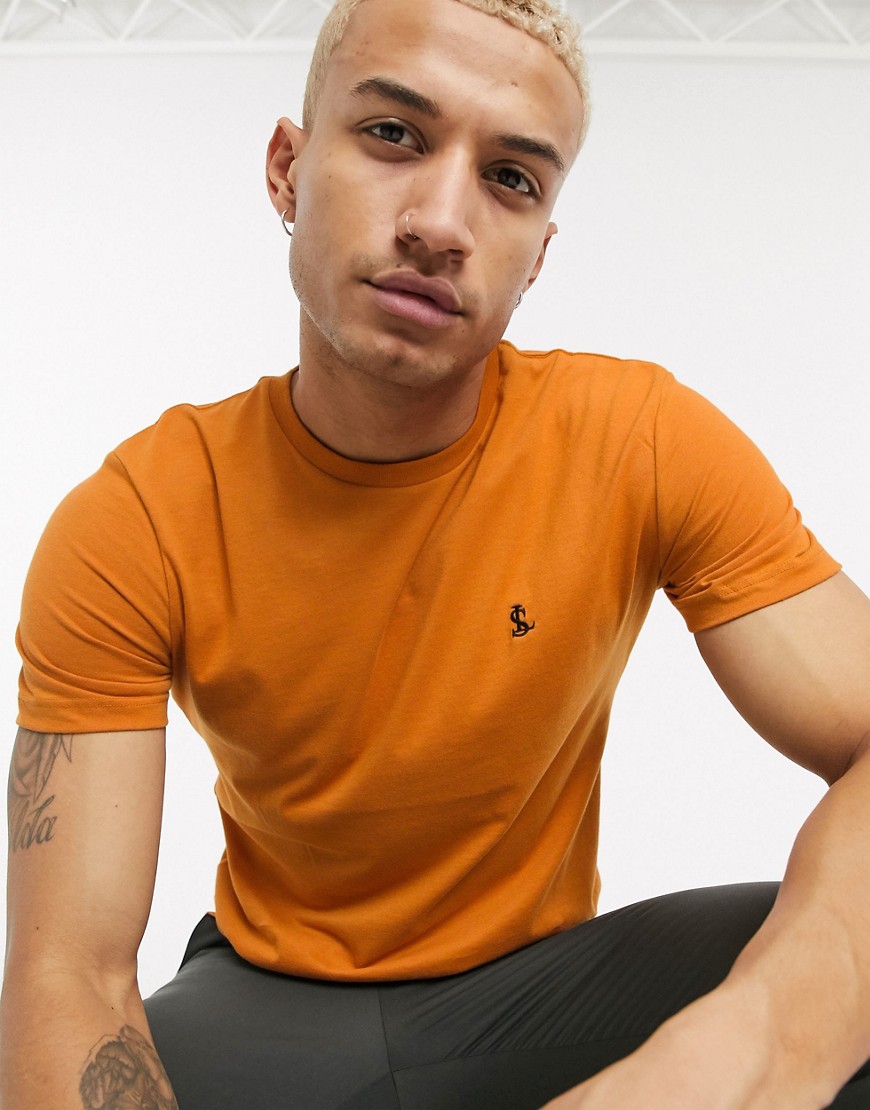 Lockstock - T-shirt con logo arancione bruciato-Giallo