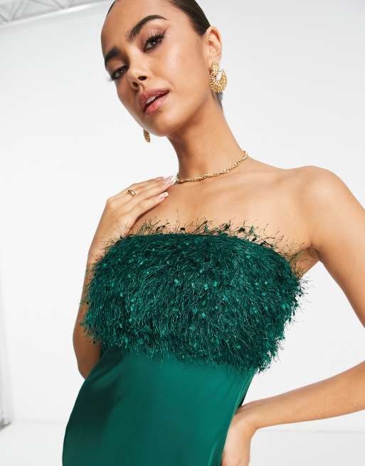 green tinsel dress Tinsel Tree Christmas Sweater Dress