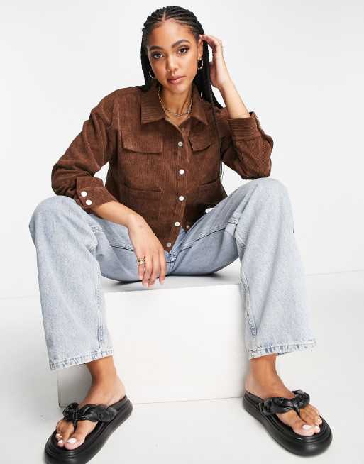 Lola May - Camicia a coste marrone cioccolato, 4 di 4
