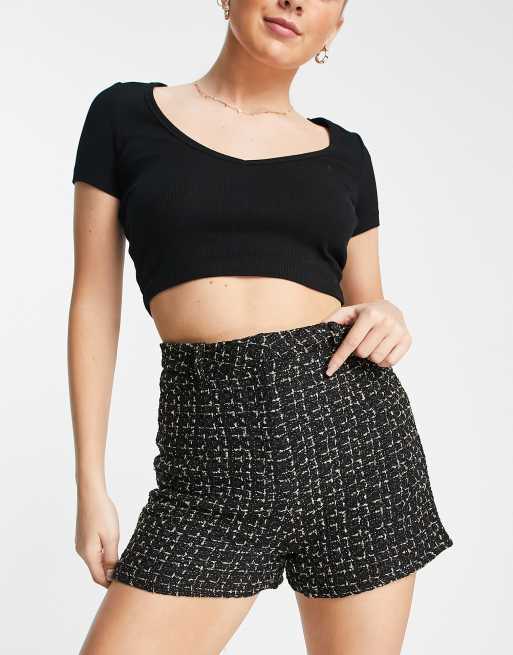Lola May checked shorts co-ord