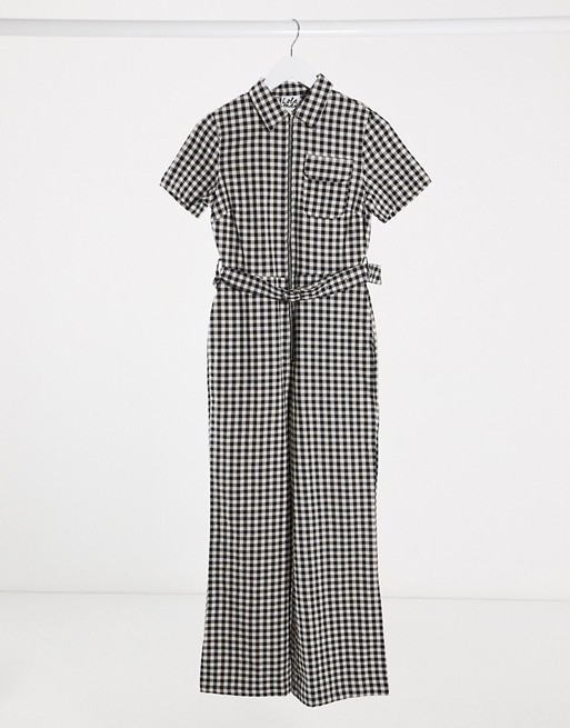 Lola May gingham jumpsuit