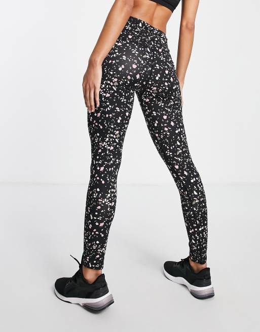 Lola May high waisted leggings in black