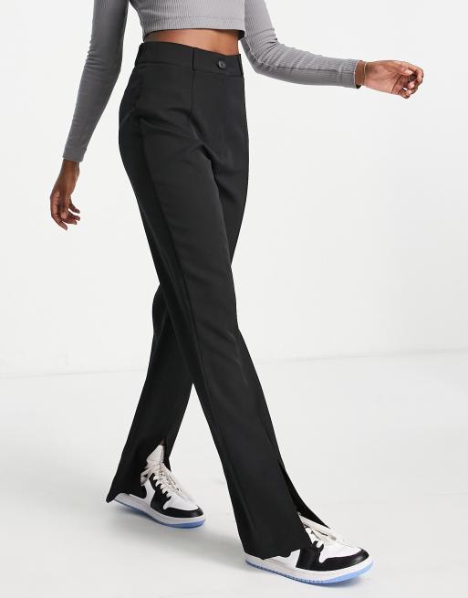 Lola May highwaisted split front flare pants