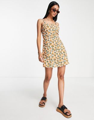 Lola May mini a-line dress in floral print - ASOS Price Checker