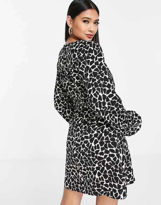 Lola May mini dress in abstract animal print, 2 of 4