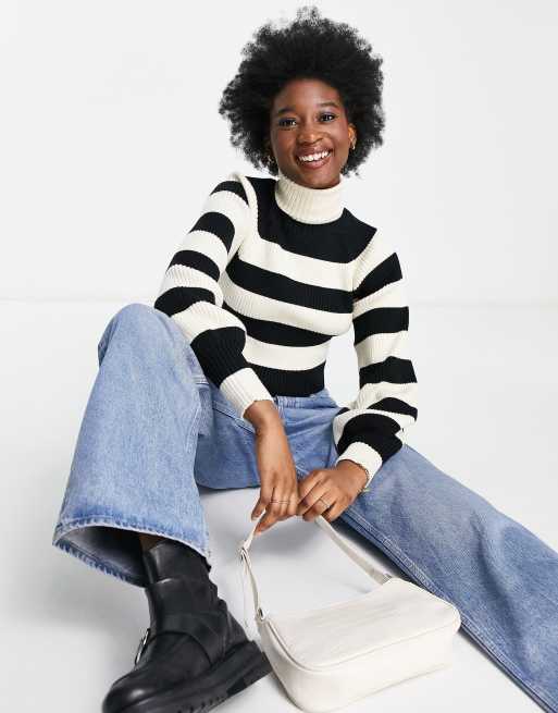 Lola May open tie back jumper in stripe, 4 of 4