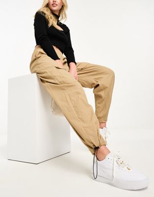 Lola May cargo trouser in sand - ASOS Price Checker