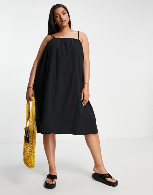 Black cami hotsell swing dress