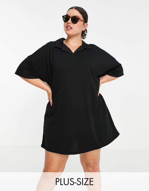 Lola May Plus mini polo shirt dress | ASOS