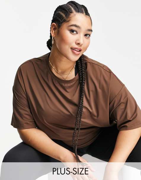 Lola May Plus relaxed fit sports t-shirt