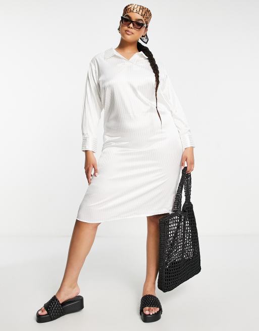 Lola May Plus Vestito grembiule in raso Asos Donna Abbigliamento Vestiti Vestiti grembiule 