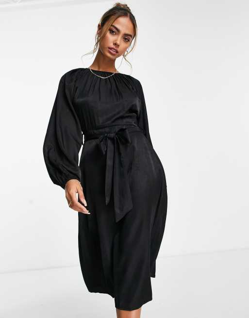 Lola May - Robe mi-longue à taille nouée