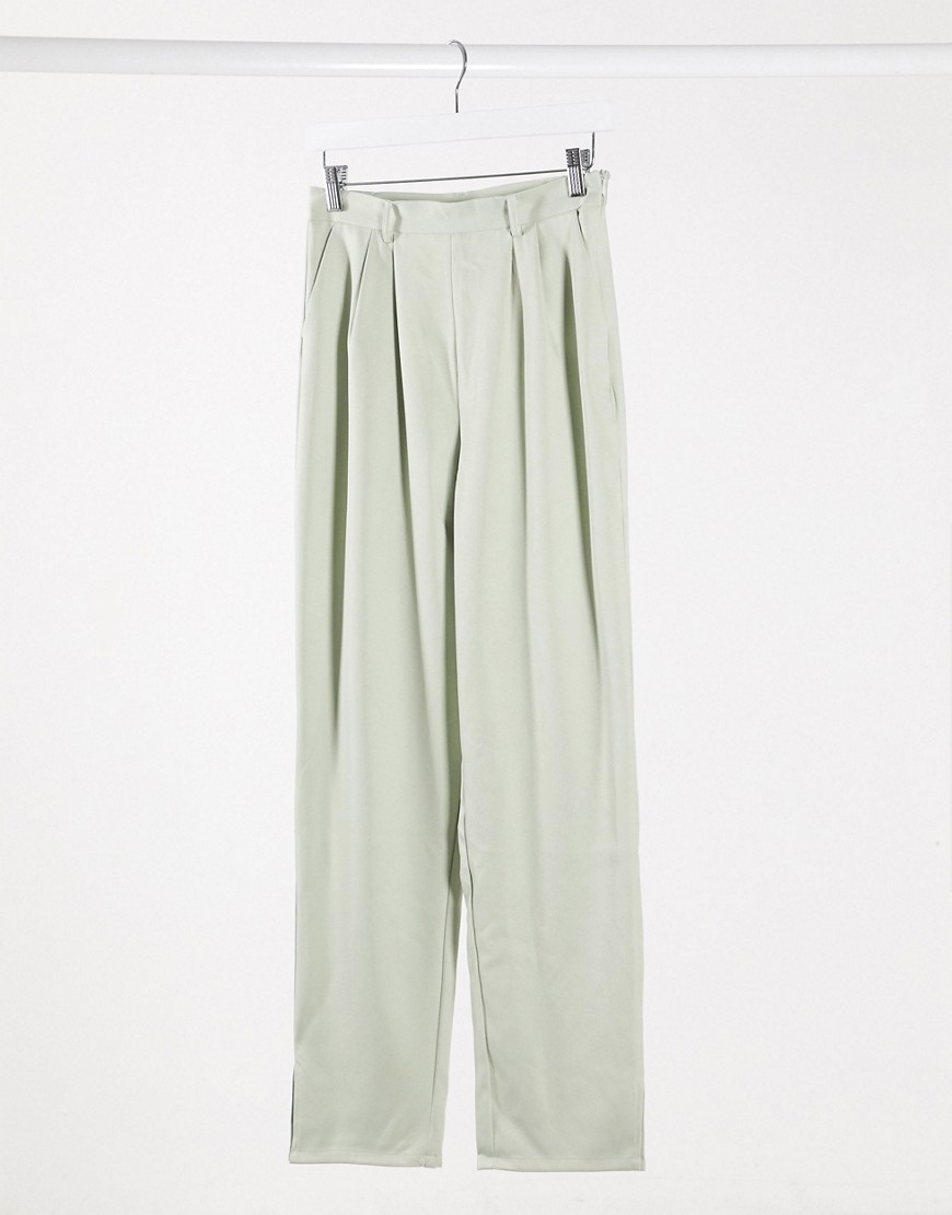 Lola May set high waisted trousers-Green
