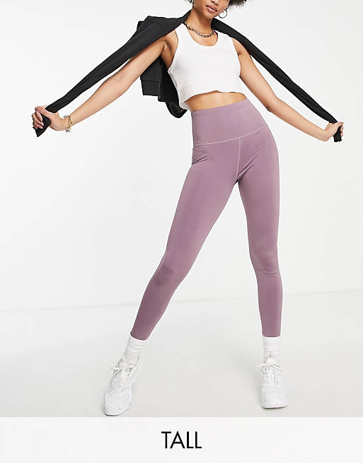 Lola May Tall high waisted leggings in mauve