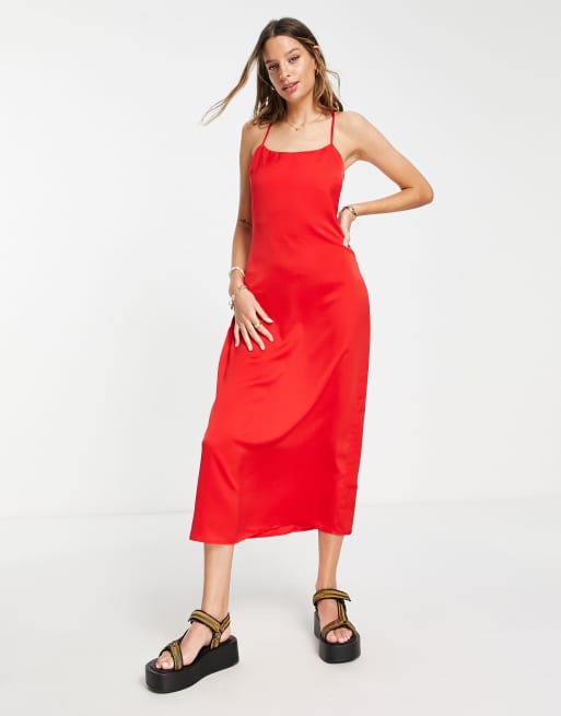 Madewell cross sales back midi dress