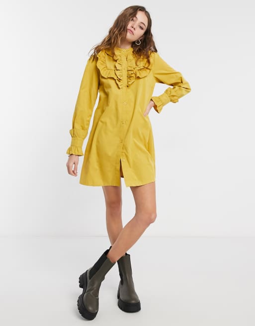 Lola May - Vestito grembiule con polsino sul fondo manica