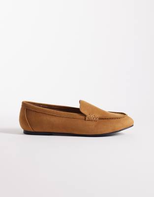 Londn Rebel Wide Fit  Bailey loafer in black tan micro 