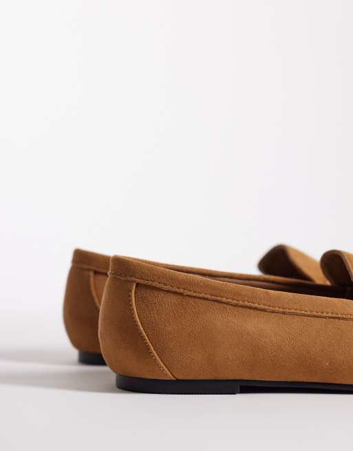 Londn Rebel Wide Fit  Bailey loafer in black tan micro , 3 of 4