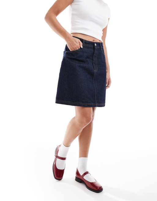 London Rebel Adeline chunky mary jane shoes in red